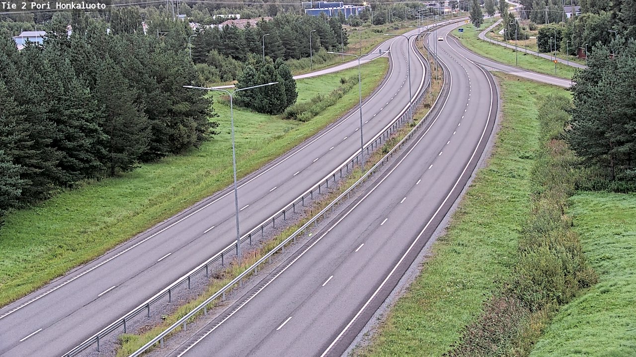Weather Camera Image Väg 2 Björneborg, Honkaluoto, Pori, Satakunta