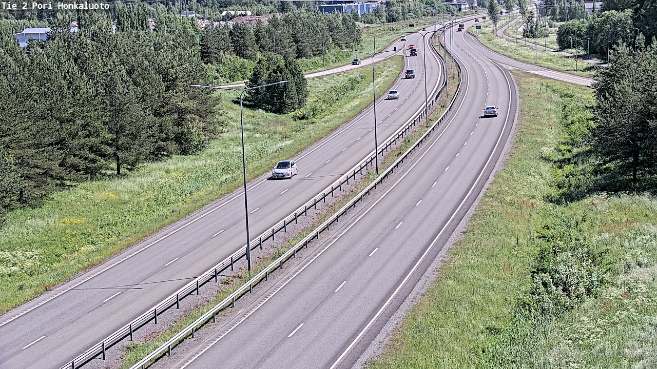 Weather Camera Image Väg 2 Björneborg, Honkaluoto, Pori, Satakunta
