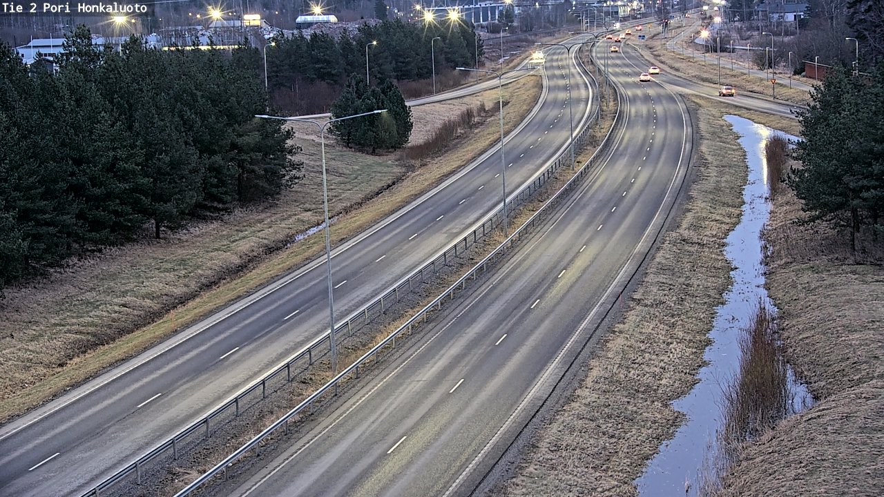 Weather Camera Image Väg 2 Björneborg, Honkaluoto, Pori, Satakunta