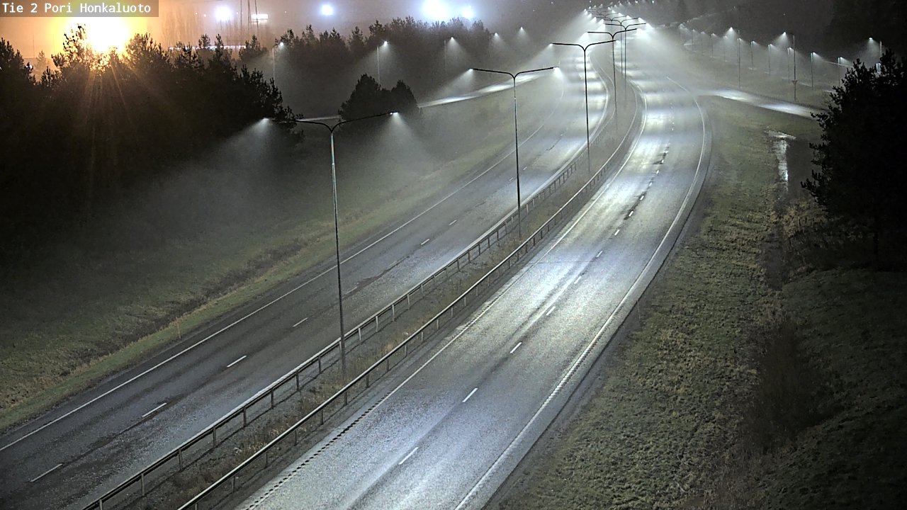 Weather Camera Image Väg 2 Björneborg, Honkaluoto, Pori, Satakunta