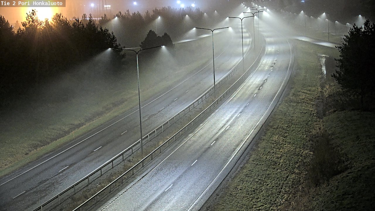 Weather Camera Image Väg 2 Björneborg, Honkaluoto, Pori, Satakunta