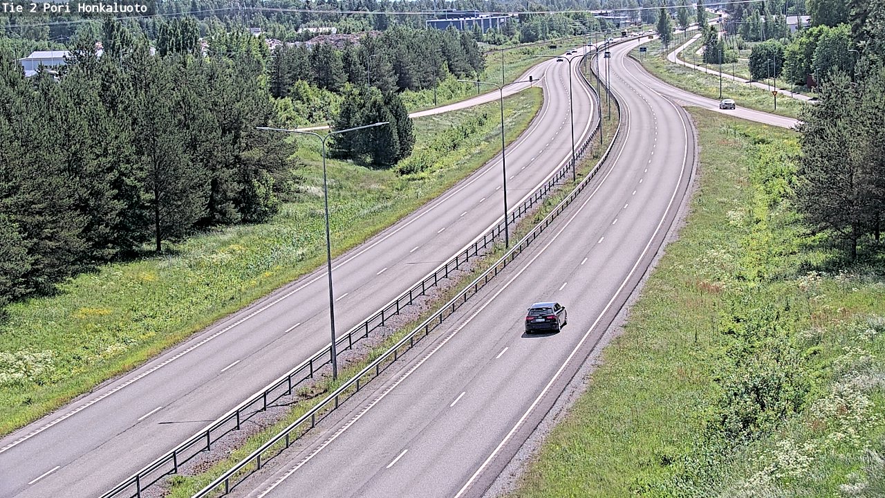 Weather Camera Image Väg 2 Björneborg, Honkaluoto, Pori, Satakunta