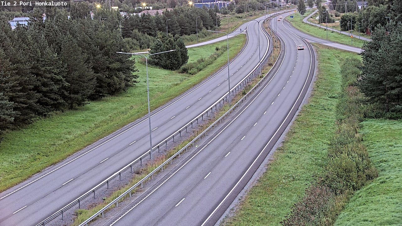 Weather Camera Image Väg 2 Björneborg, Honkaluoto, Pori, Satakunta