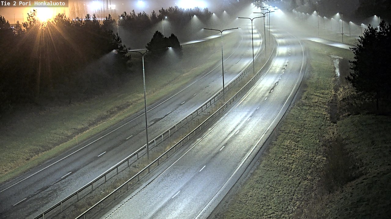 Weather Camera Image Väg 2 Björneborg, Honkaluoto, Pori, Satakunta