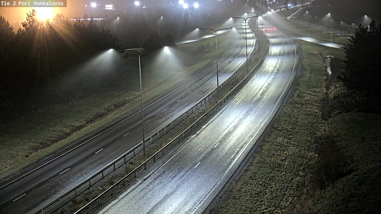 Weather Camera Image Väg 2 Björneborg, Honkaluoto, Pori, Satakunta