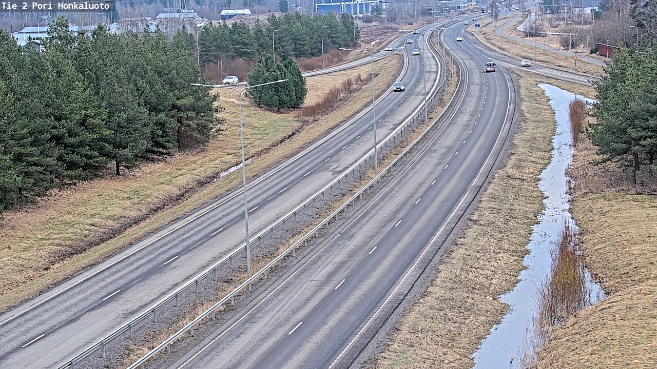 Weather Camera Image Väg 2 Björneborg, Honkaluoto, Pori, Satakunta