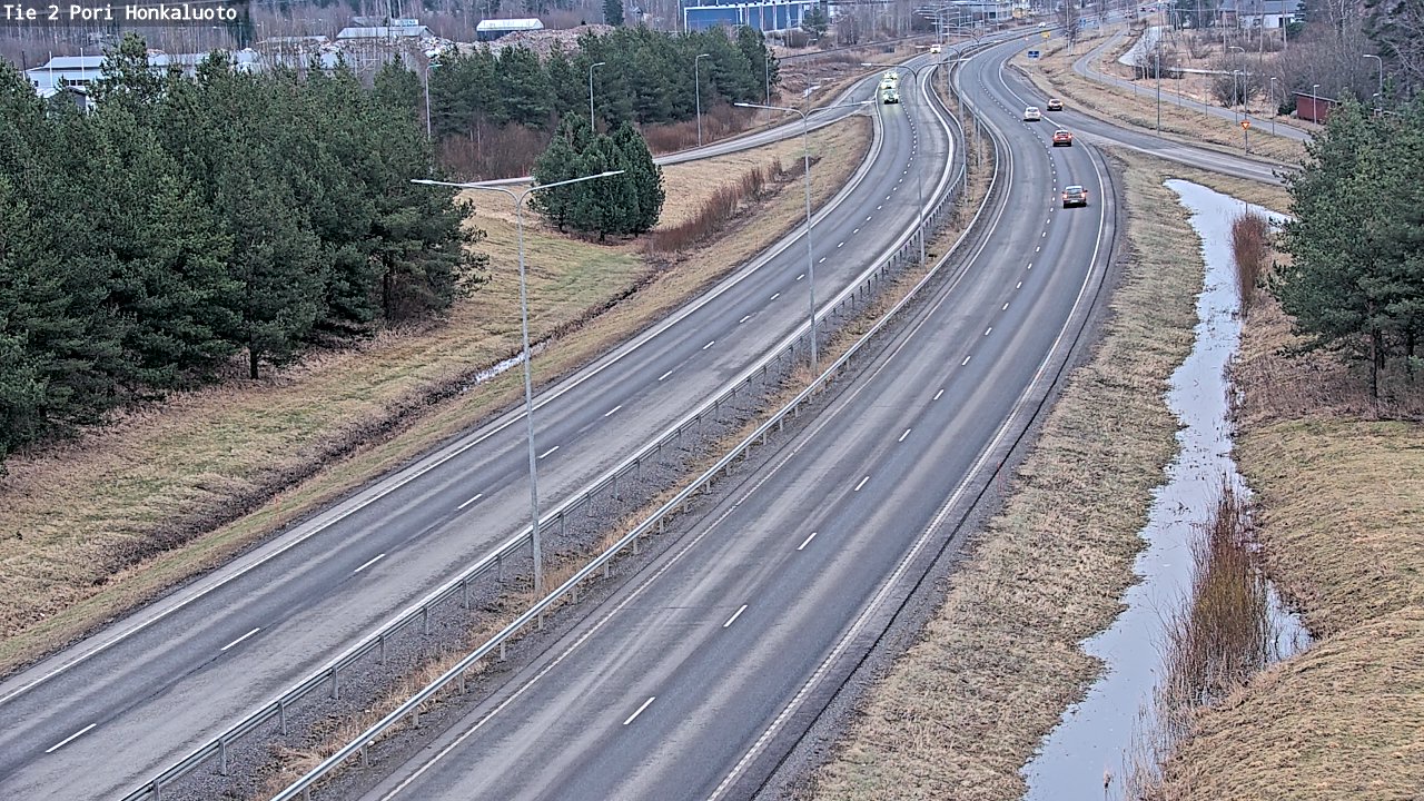 Weather Camera Image Väg 2 Björneborg, Honkaluoto, Pori, Satakunta