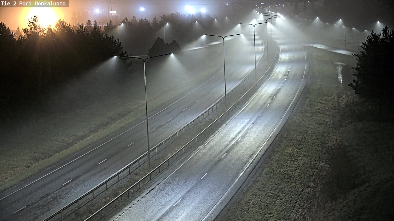 Weather Camera Image Väg 2 Björneborg, Honkaluoto, Pori, Satakunta