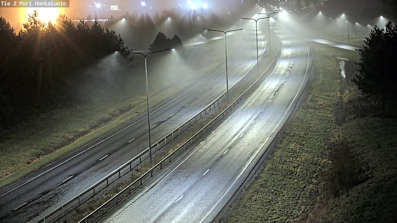 Weather Camera Image Väg 2 Björneborg, Honkaluoto, Pori, Satakunta