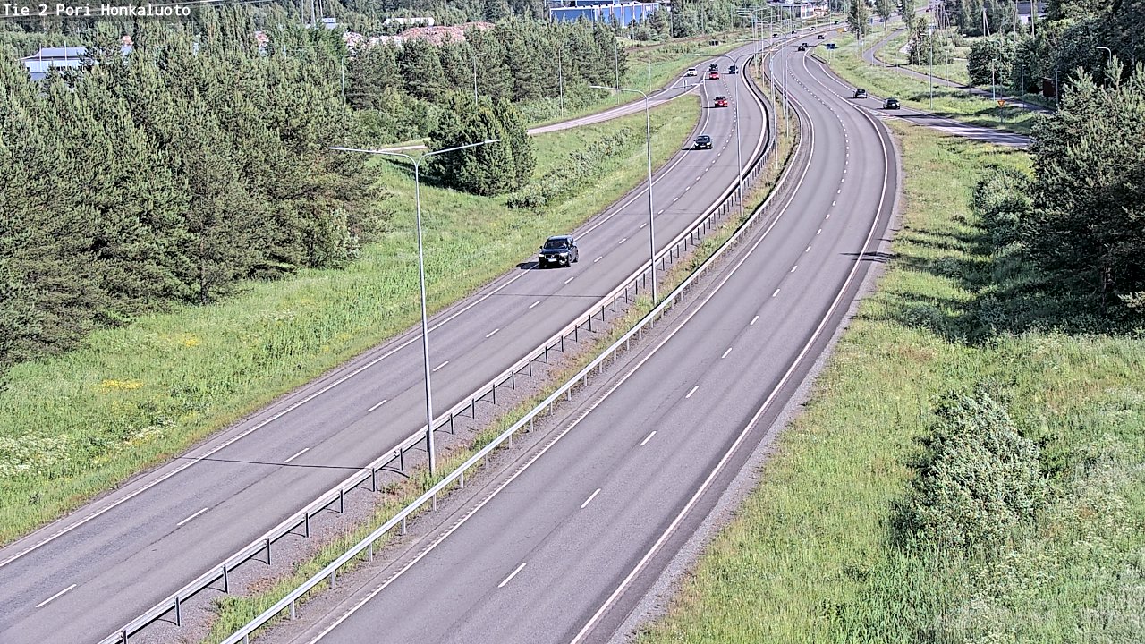 Weather Camera Image Väg 2 Björneborg, Honkaluoto, Pori, Satakunta