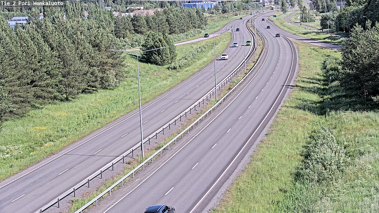 Weather Camera Image Väg 2 Björneborg, Honkaluoto, Pori, Satakunta