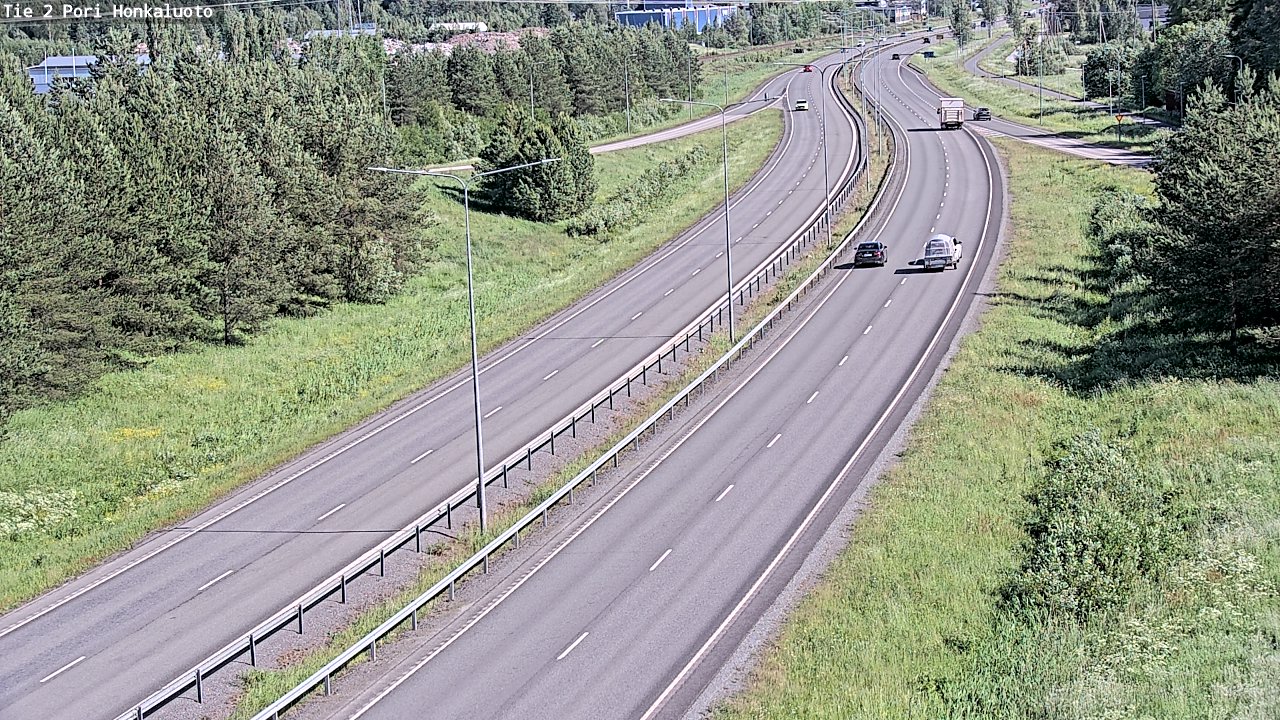 Weather Camera Image Väg 2 Björneborg, Honkaluoto, Pori, Satakunta