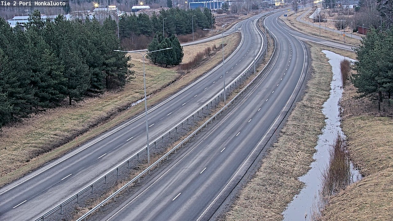 Weather Camera Image Väg 2 Björneborg, Honkaluoto, Pori, Satakunta