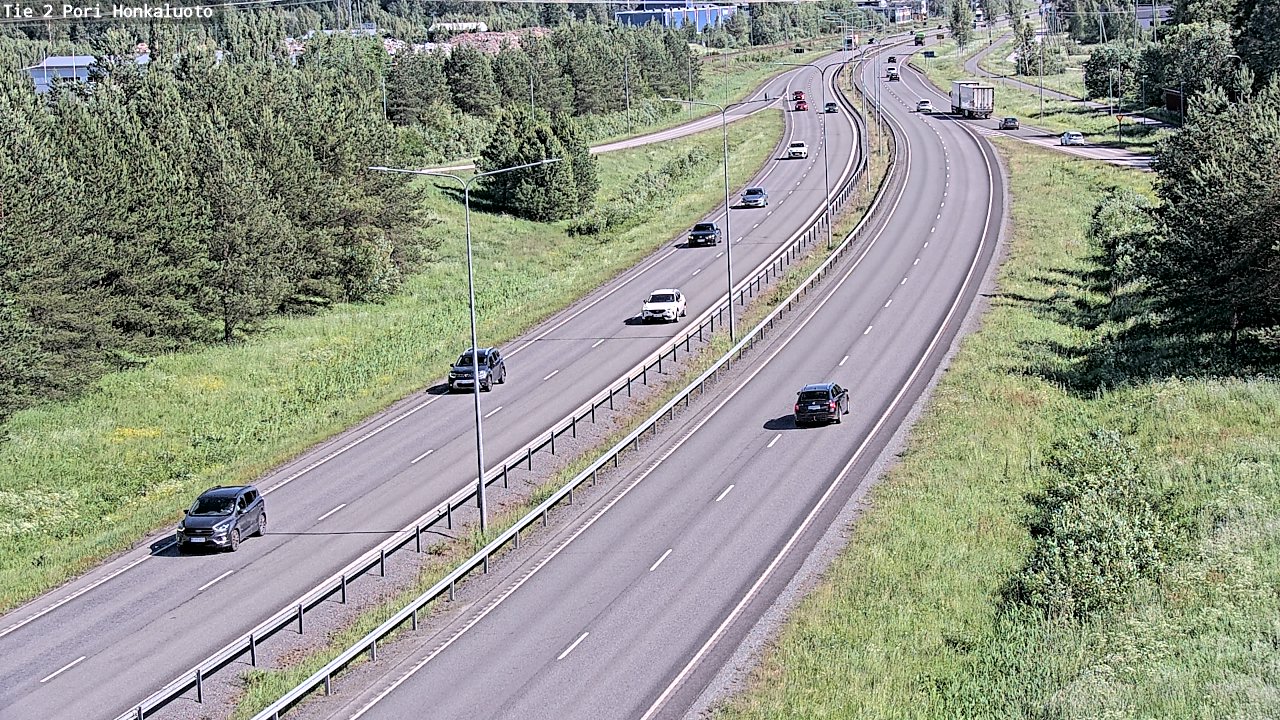 Weather Camera Image Väg 2 Björneborg, Honkaluoto, Pori, Satakunta