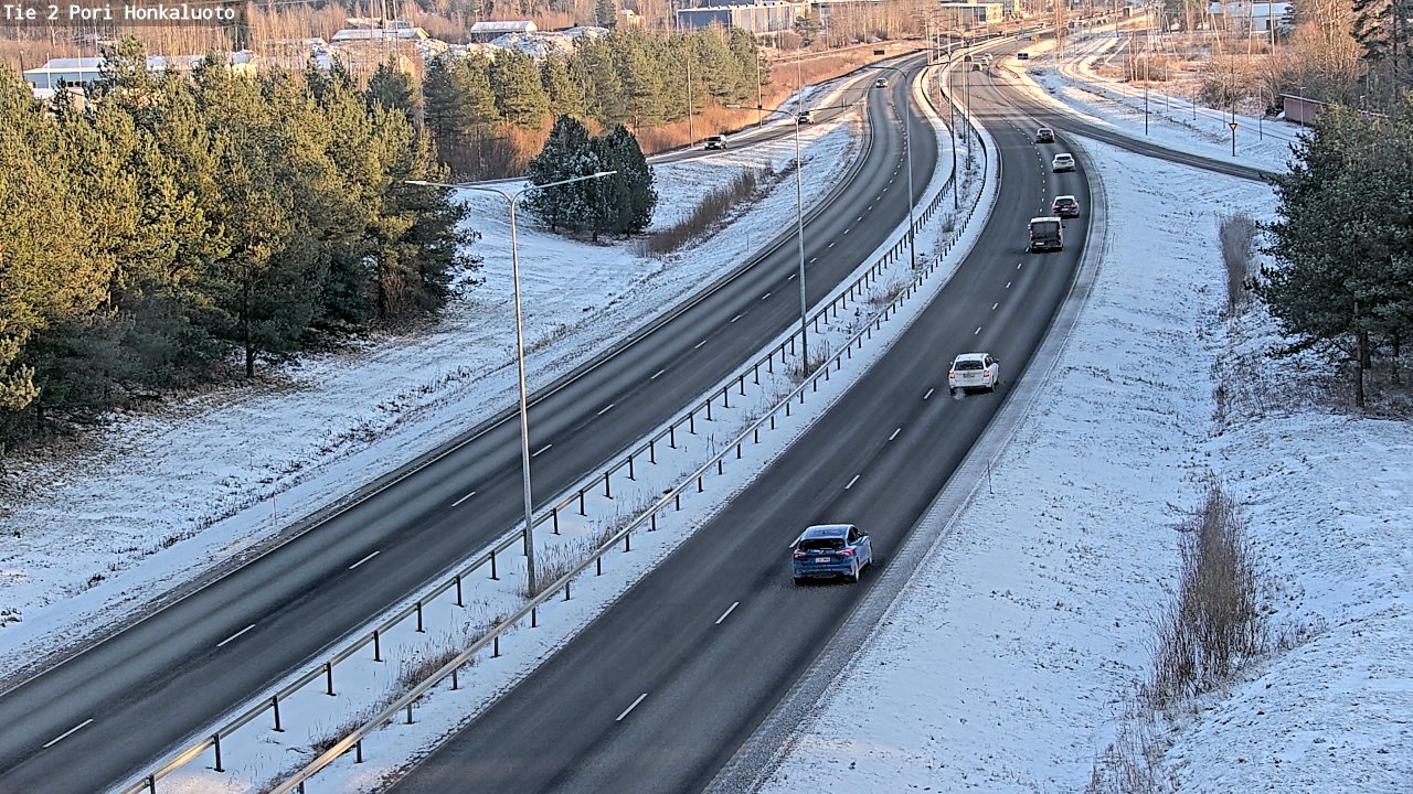Weather Camera Image Road 2 Pori, Honkaluoto, Pori, Satakunta