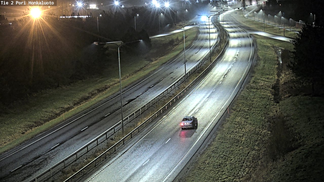 Weather Camera Image Väg 2 Björneborg, Honkaluoto, Pori, Satakunta