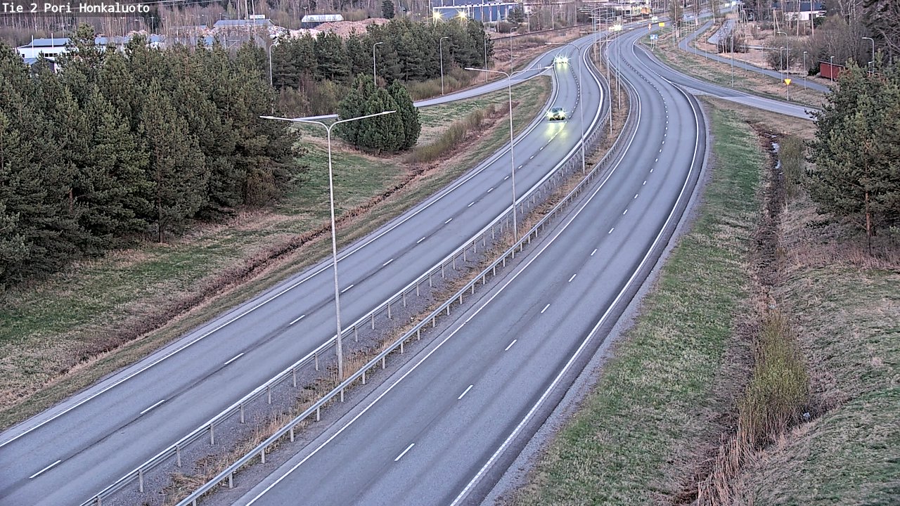 Weather Camera Image Väg 2 Björneborg, Honkaluoto, Pori, Satakunta