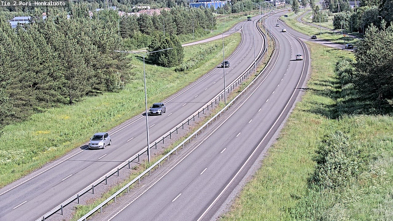 Weather Camera Image Väg 2 Björneborg, Honkaluoto, Pori, Satakunta