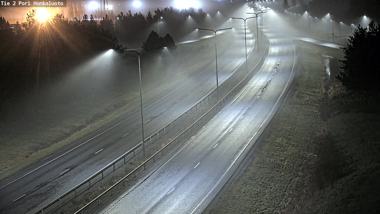 Weather Camera Image Väg 2 Björneborg, Honkaluoto, Pori, Satakunta