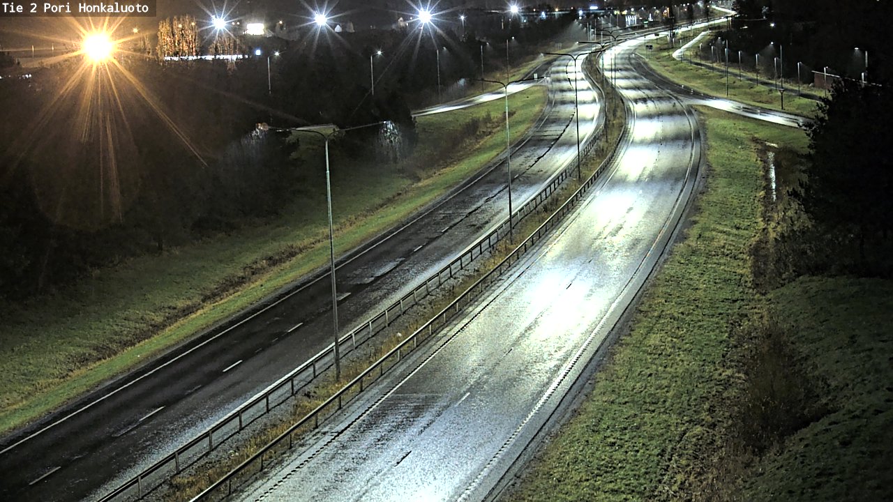 Weather Camera Image Väg 2 Björneborg, Honkaluoto, Pori, Satakunta