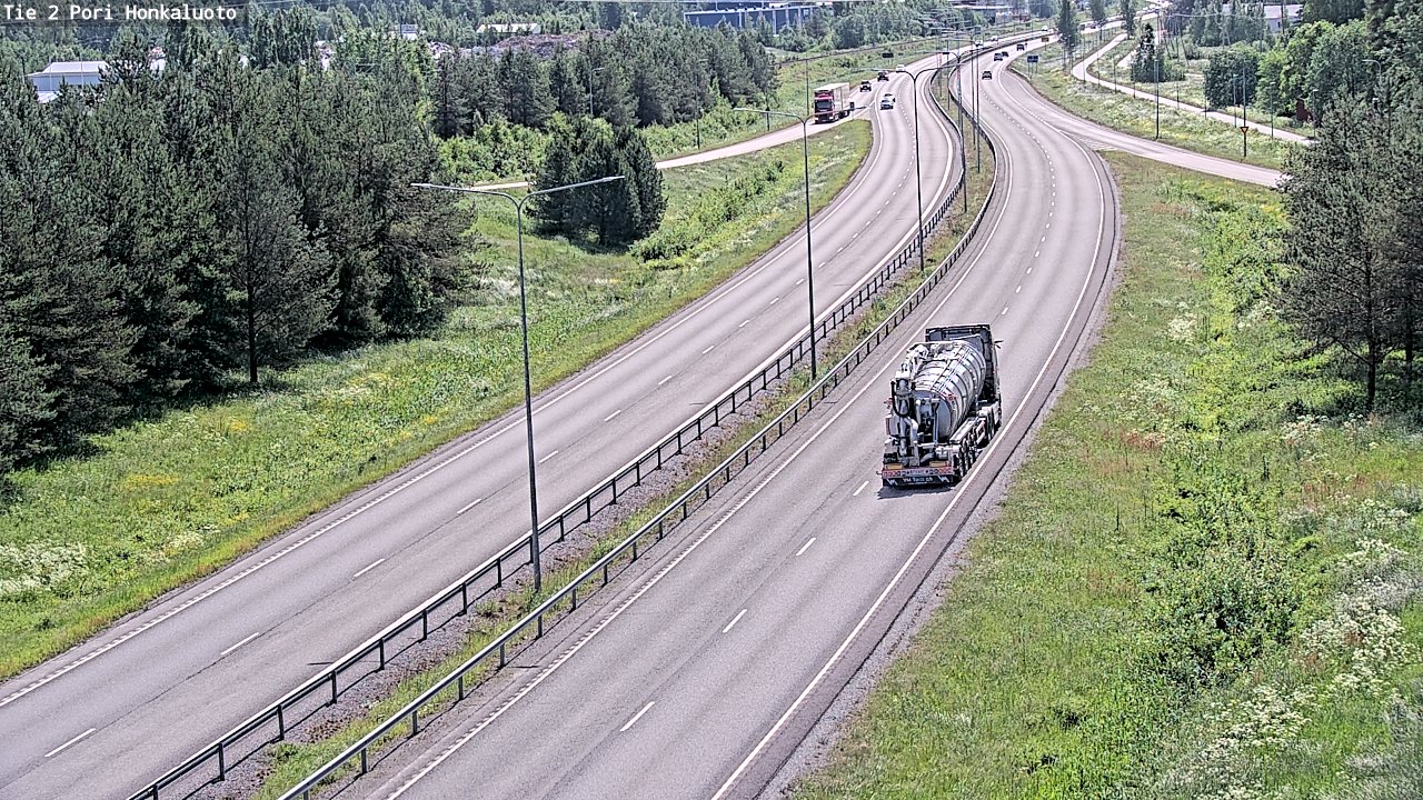 Weather Camera Image Väg 2 Björneborg, Honkaluoto, Pori, Satakunta