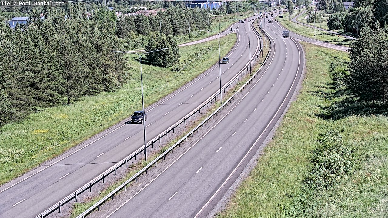 Weather Camera Image Väg 2 Björneborg, Honkaluoto, Pori, Satakunta