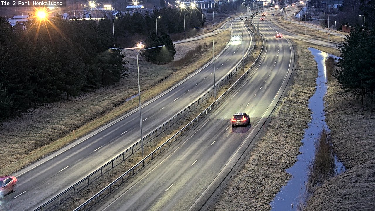 Weather Camera Image Väg 2 Björneborg, Honkaluoto, Pori, Satakunta