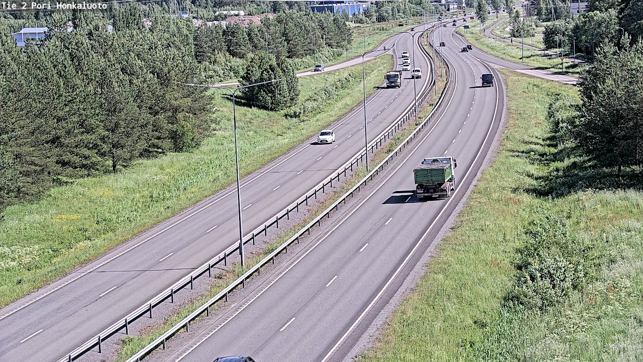 Weather Camera Image Väg 2 Björneborg, Honkaluoto, Pori, Satakunta