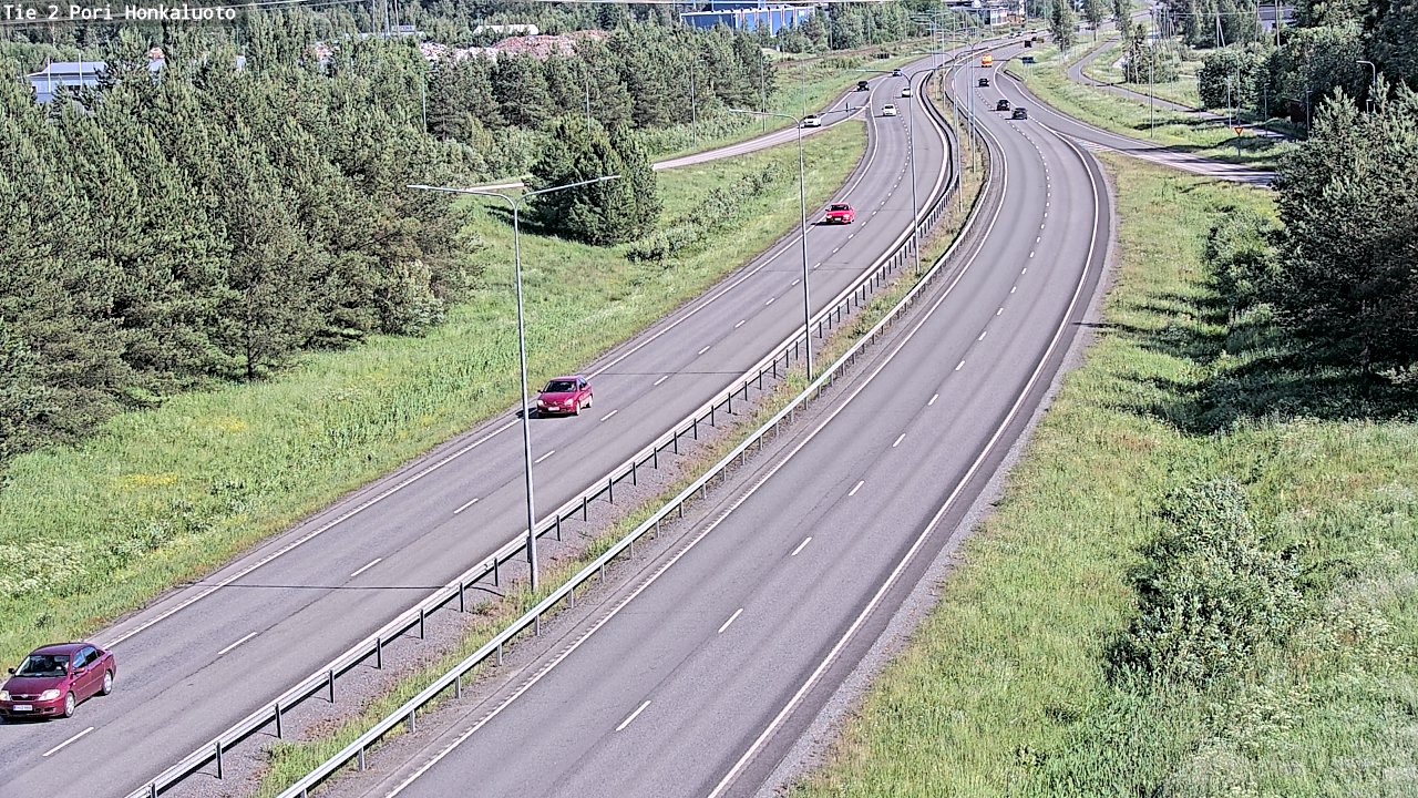 Weather Camera Image Väg 2 Björneborg, Honkaluoto, Pori, Satakunta