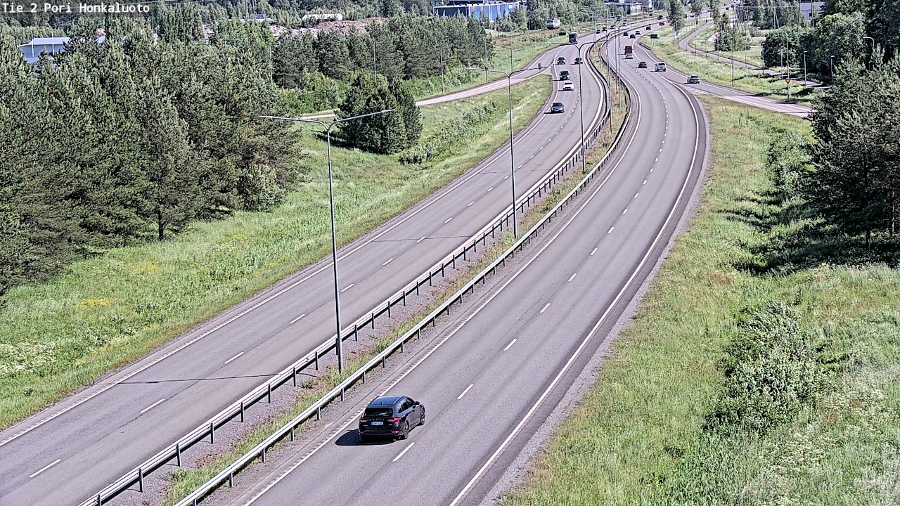 Weather Camera Image Väg 2 Björneborg, Honkaluoto, Pori, Satakunta