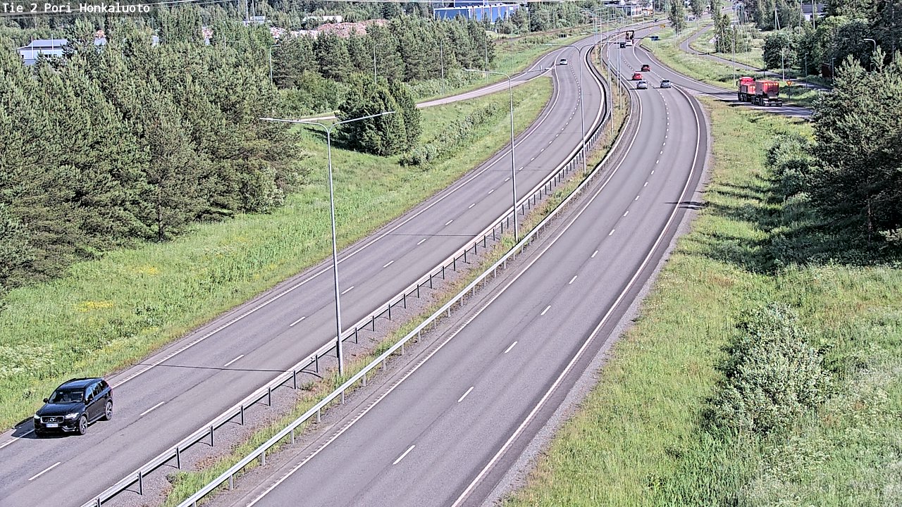 Weather Camera Image Väg 2 Björneborg, Honkaluoto, Pori, Satakunta