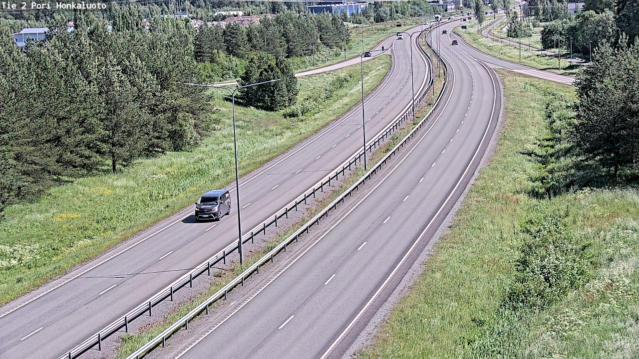 Weather Camera Image Väg 2 Björneborg, Honkaluoto, Pori, Satakunta