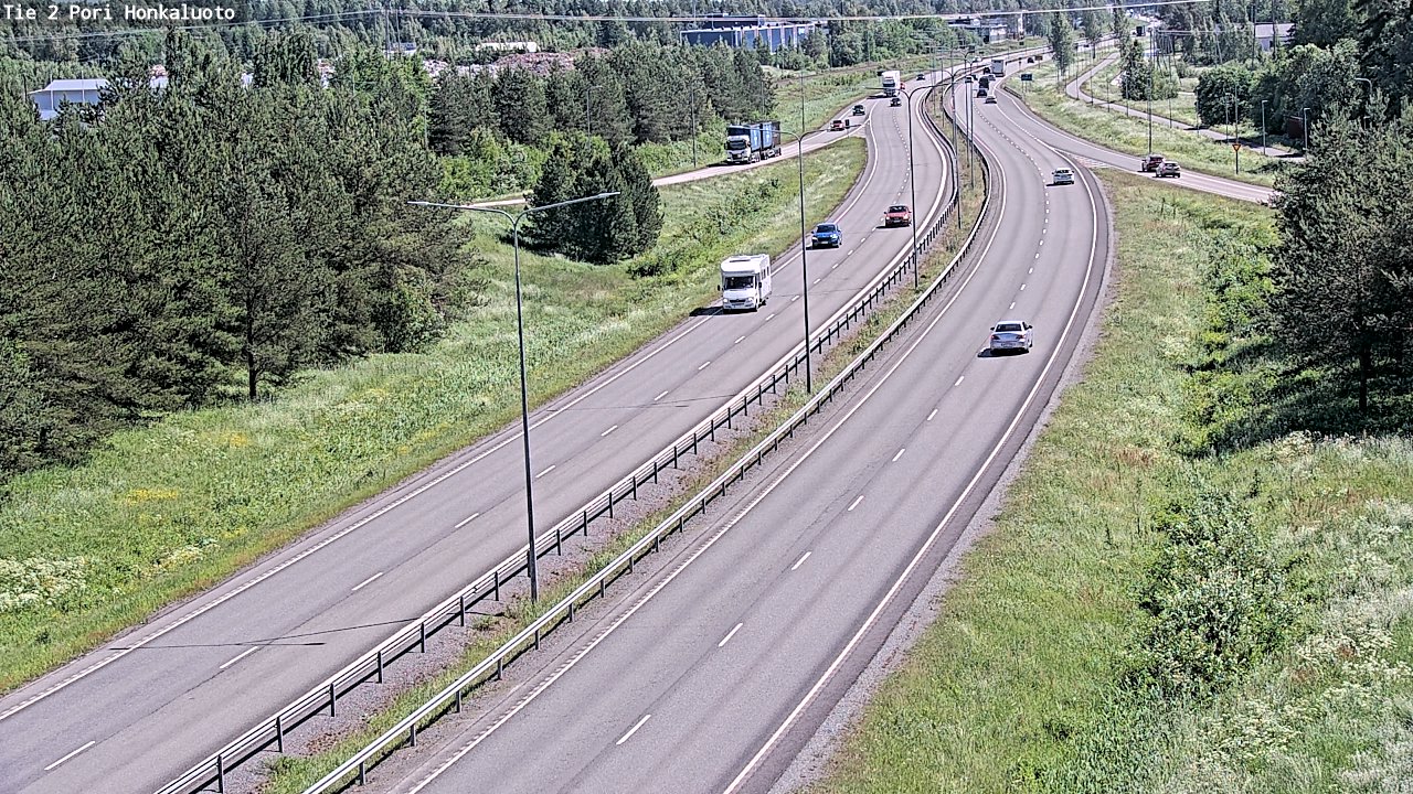 Weather Camera Image Väg 2 Björneborg, Honkaluoto, Pori, Satakunta