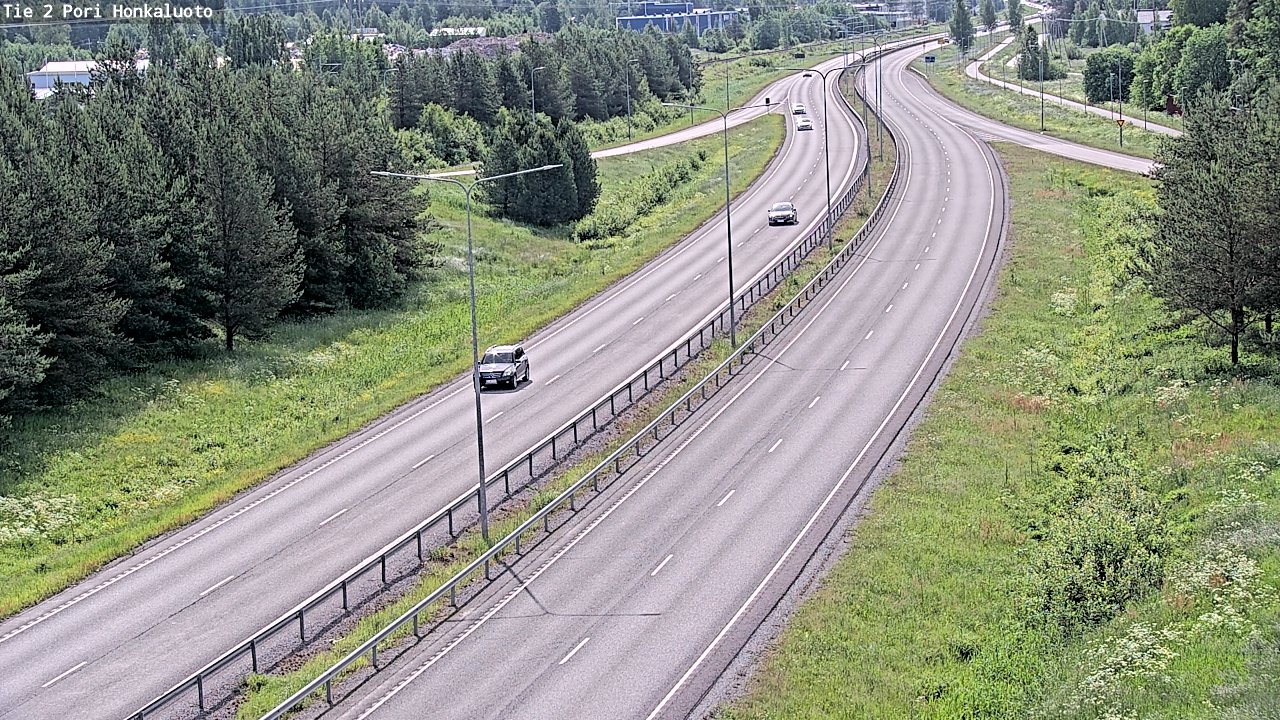 Weather Camera Image Väg 2 Björneborg, Honkaluoto, Pori, Satakunta