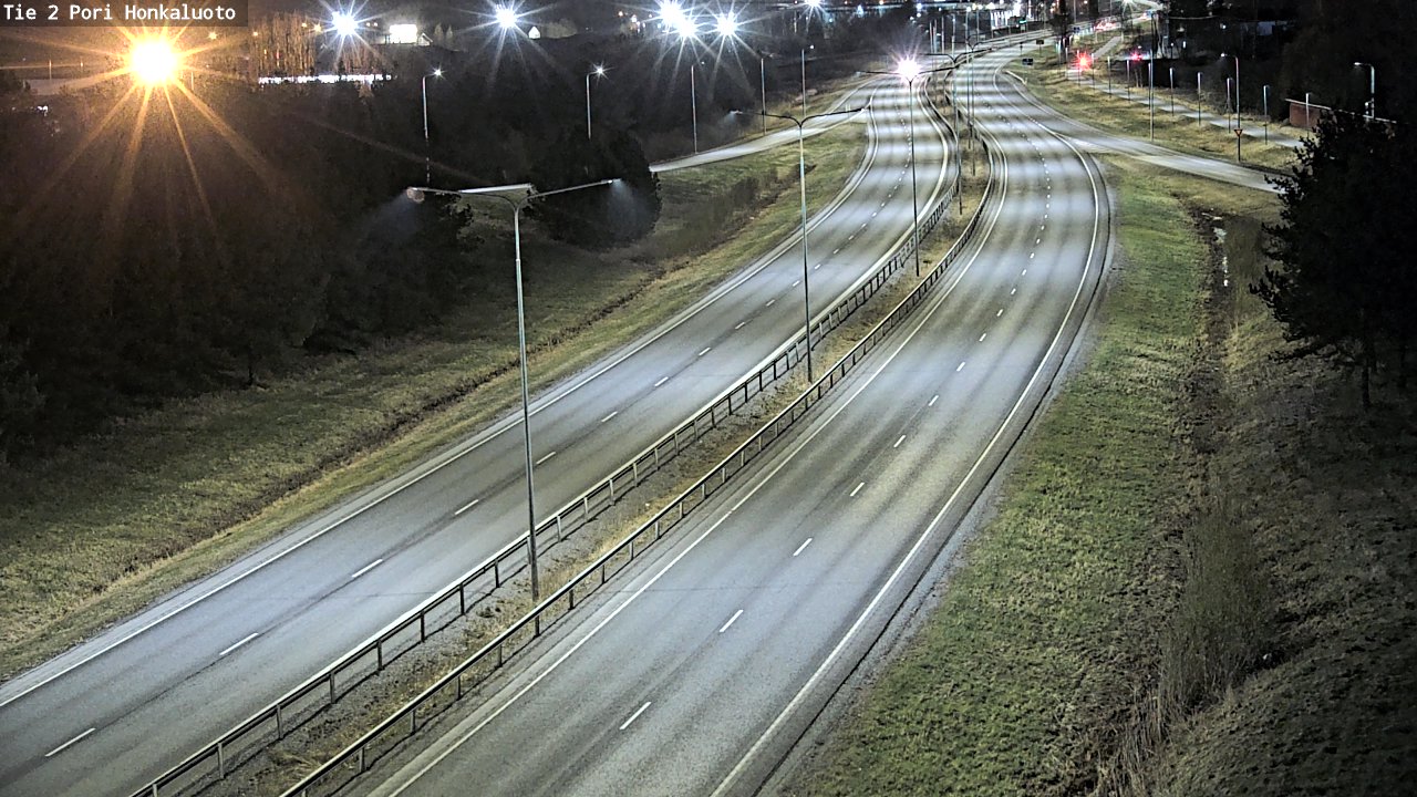 Weather Camera Image Väg 2 Björneborg, Honkaluoto, Pori, Satakunta