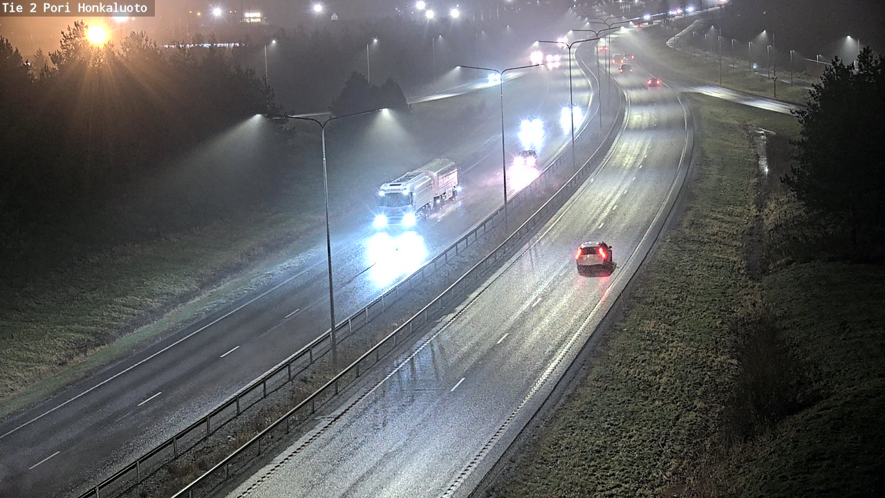 Weather Camera Image Väg 2 Björneborg, Honkaluoto, Pori, Satakunta