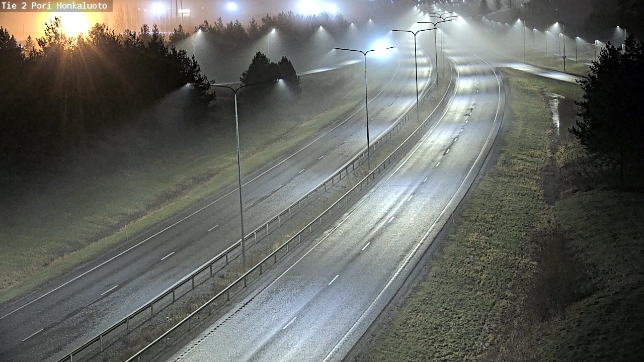 Weather Camera Image Väg 2 Björneborg, Honkaluoto, Pori, Satakunta