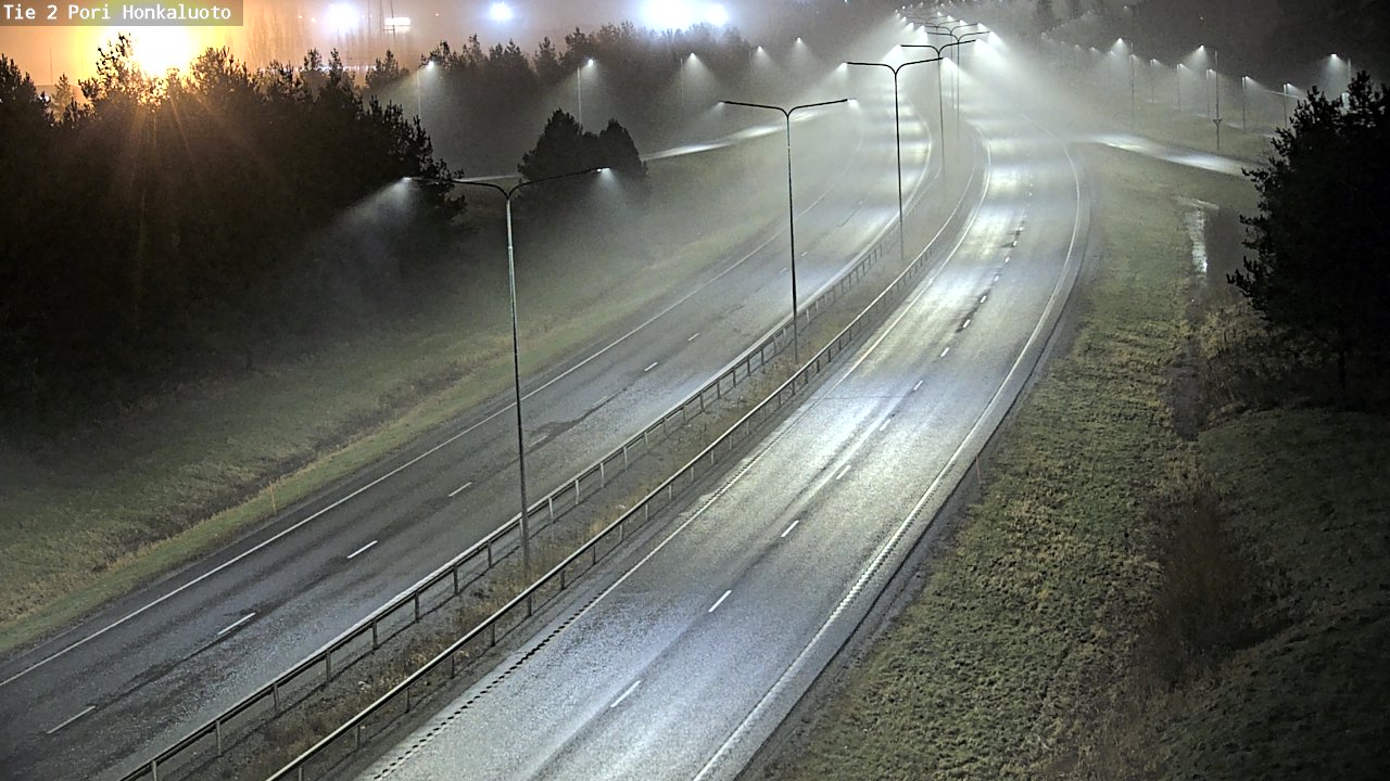 Weather Camera Image Väg 2 Björneborg, Honkaluoto, Pori, Satakunta