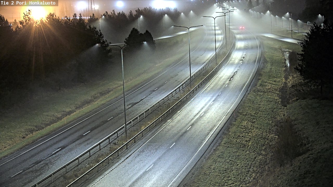 Weather Camera Image Väg 2 Björneborg, Honkaluoto, Pori, Satakunta