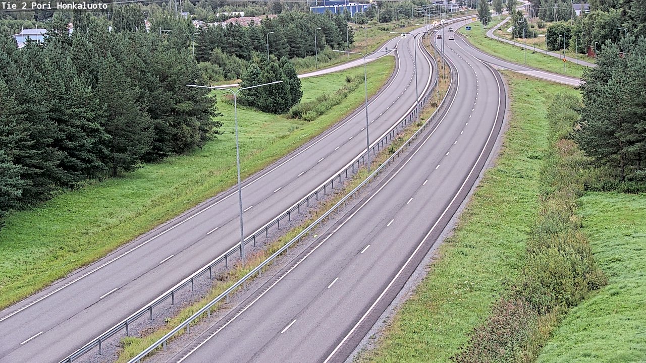 Weather Camera Image Väg 2 Björneborg, Honkaluoto, Pori, Satakunta