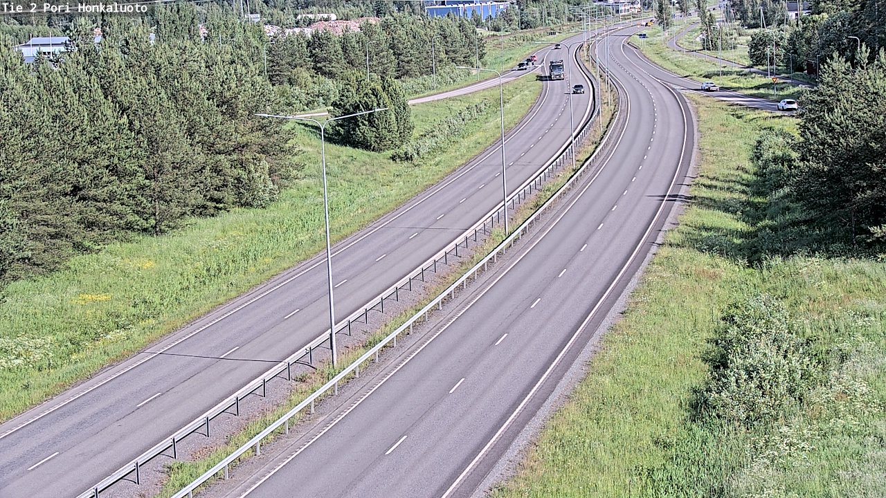 Weather Camera Image Väg 2 Björneborg, Honkaluoto, Pori, Satakunta