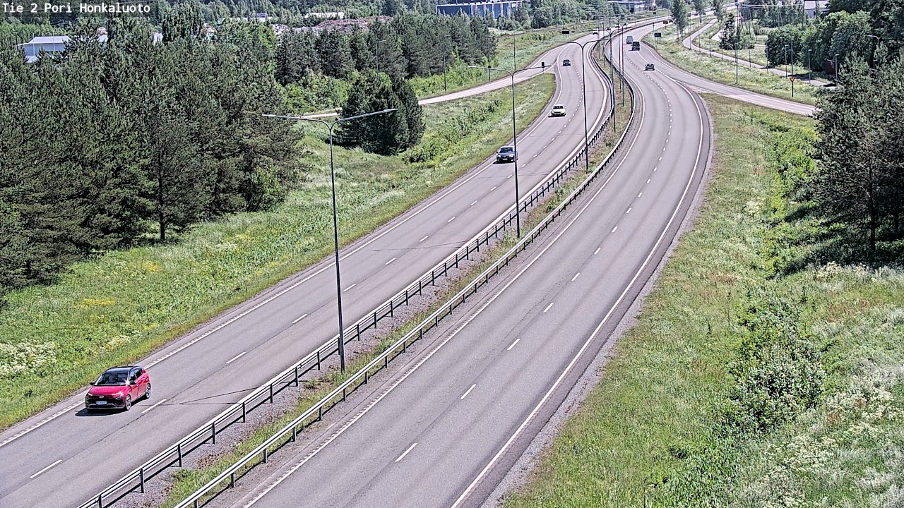 Weather Camera Image Väg 2 Björneborg, Honkaluoto, Pori, Satakunta