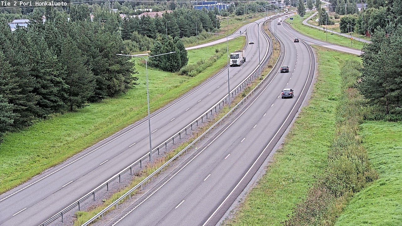 Weather Camera Image Väg 2 Björneborg, Honkaluoto, Pori, Satakunta