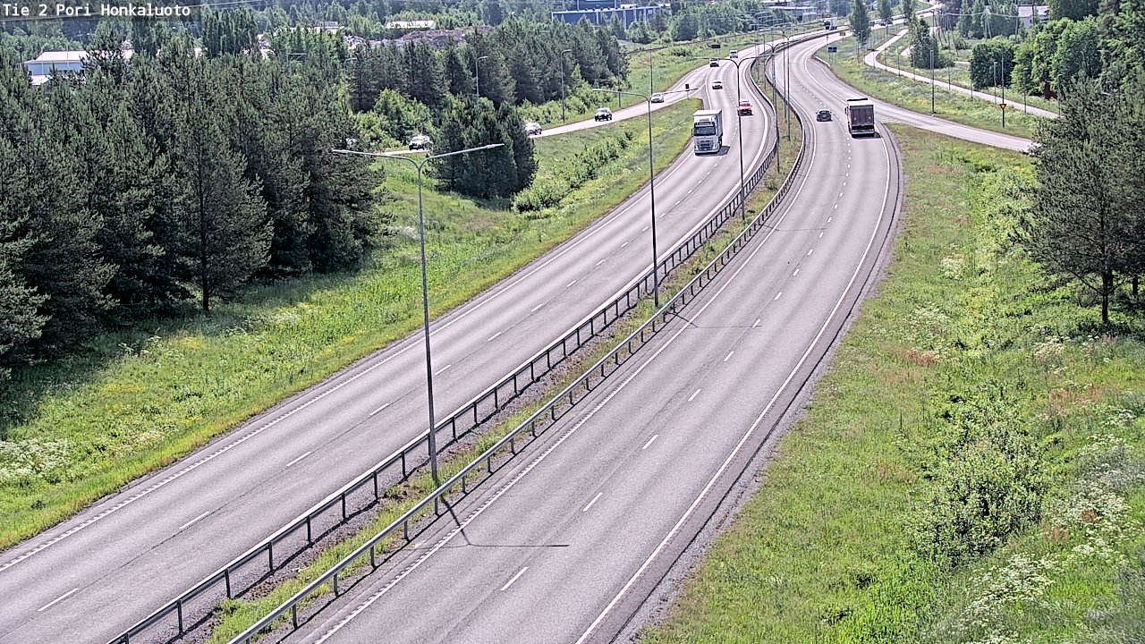 Weather Camera Image Väg 2 Björneborg, Honkaluoto, Pori, Satakunta