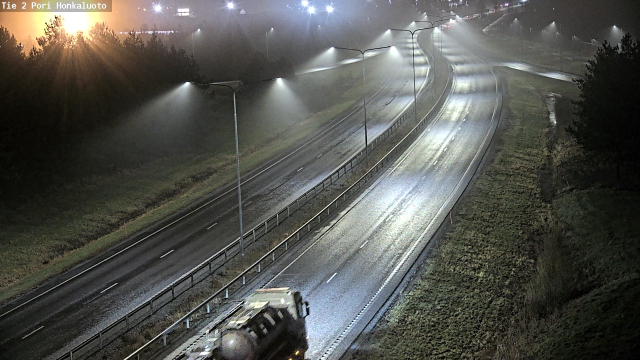 Weather Camera Image Väg 2 Björneborg, Honkaluoto, Pori, Satakunta