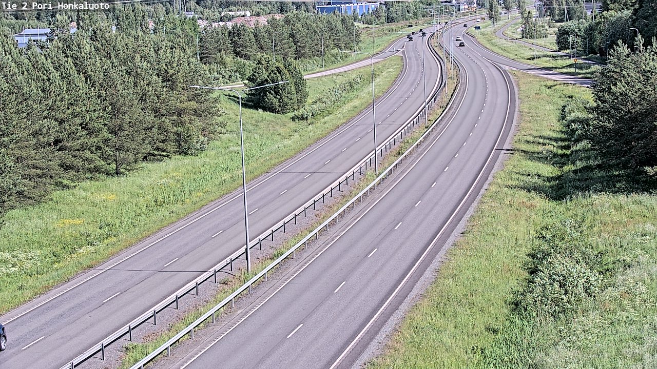 Weather Camera Image Väg 2 Björneborg, Honkaluoto, Pori, Satakunta