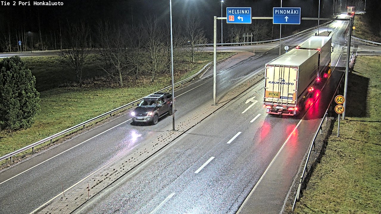 Weather Camera Image Väg 2 Björneborg, Honkaluoto, Pori, Satakunta