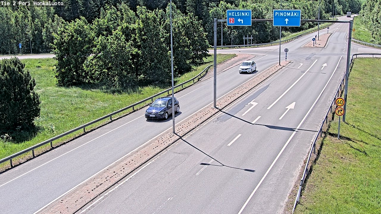 Weather Camera Image Väg 2 Björneborg, Honkaluoto, Pori, Satakunta