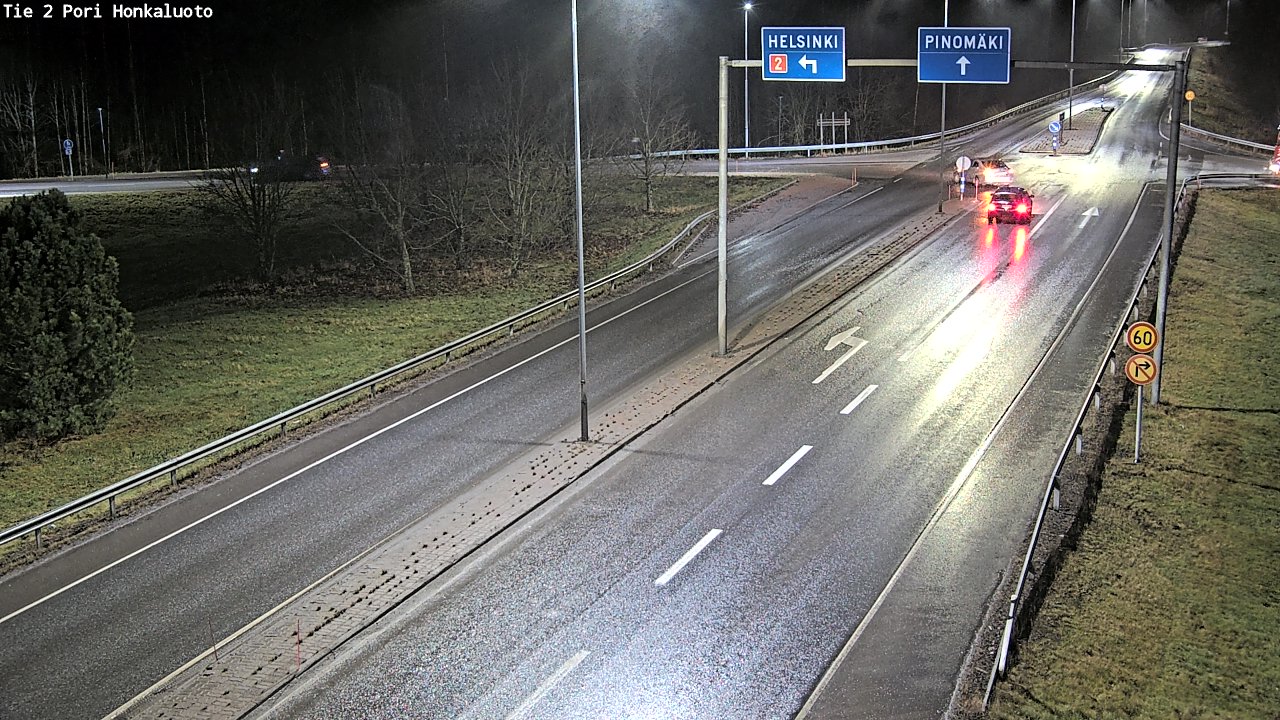 Weather Camera Image Väg 2 Björneborg, Honkaluoto, Pori, Satakunta