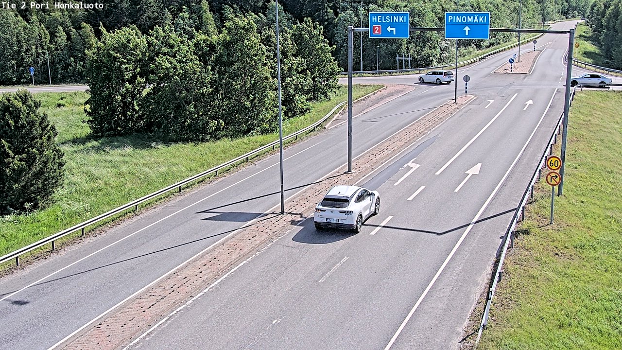 Weather Camera Image Väg 2 Björneborg, Honkaluoto, Pori, Satakunta